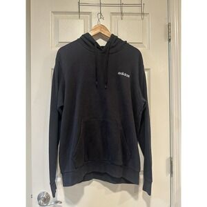 Vintage Adidas Black Hoodie Size‎ M